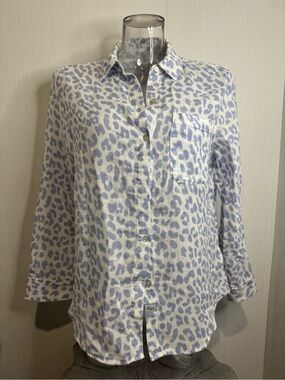 RAILS ELLIS TOP. Blue Jaguar. Small. 100% Organic Cotton.